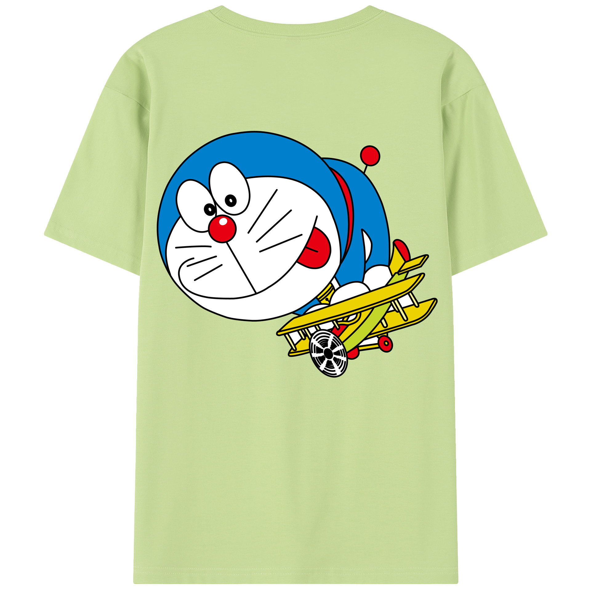 （画像用） ドラえもん Doraemon 綿100％半袖Tシャツ（背面プリント）
